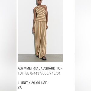 ZARA ASYMMETRIC TOP XS